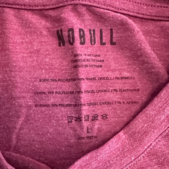 NOBULL Women's Burgundy Short Sleeve Tee - Picture 5 of 6